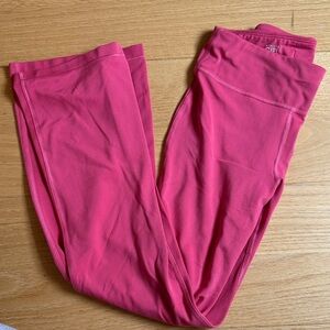 Athleta Girl Chit Chat Flare Pink Leggings 8-10 NWOT